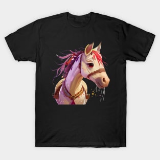 Colorful Fjord Horse Artwork 26 T-Shirt